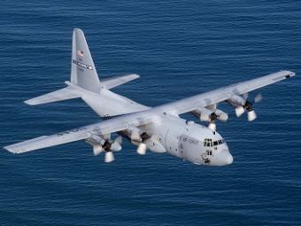 Lockheed C-130E Hercules.     